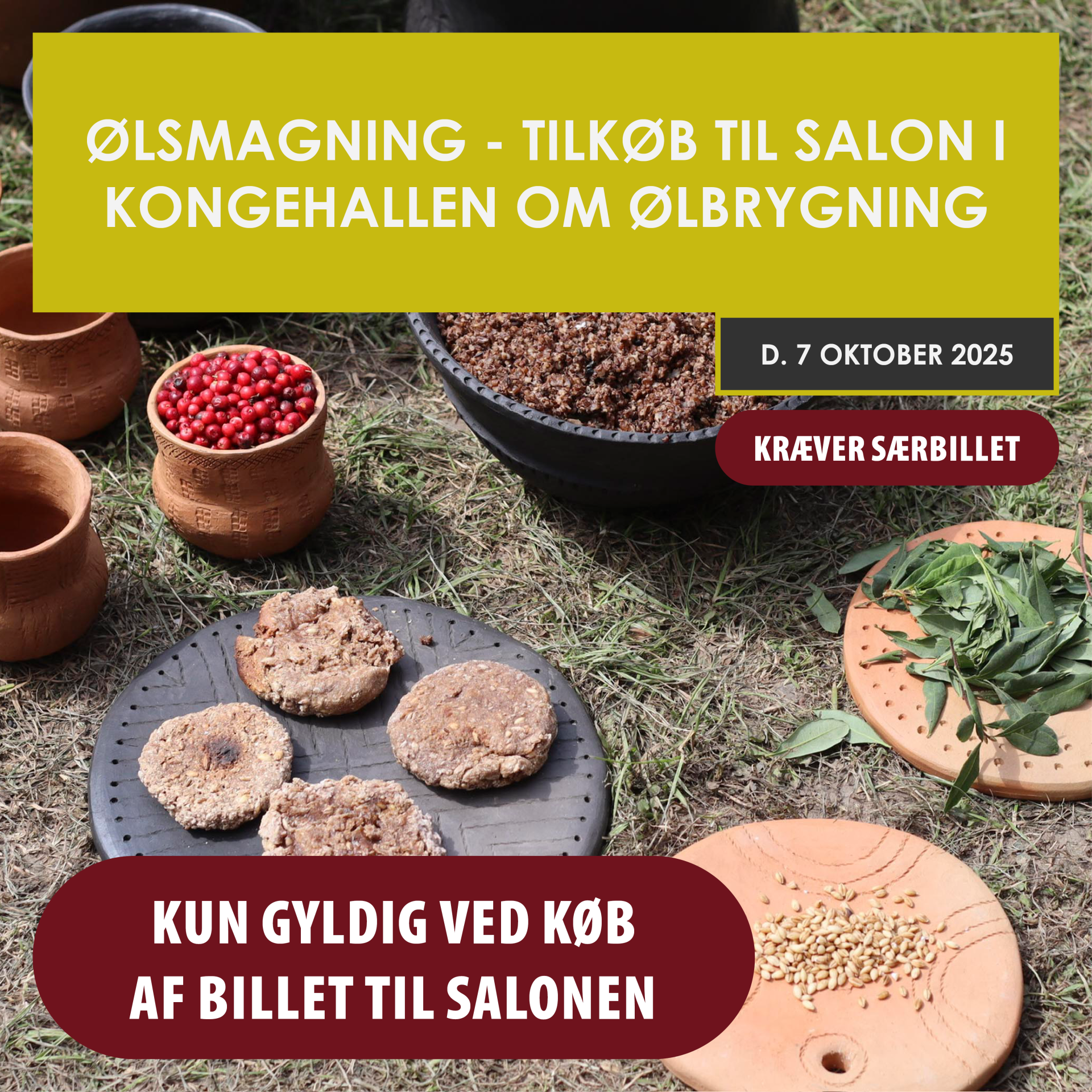 Ølsmagning - tilkøb til Salon d. 7. oktober